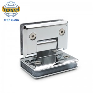 90 Céim Taispeáin Doras Gloine Hinge Clamp Seomra Folctha Cruach dhosmálta