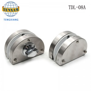 Baile an tSeomra folctha Baile Frameless Gloine Doras Dúbailte Glas Dúbailte Cruach dhosmálta Gloine Latch 8 ~ 12mm Sleamhnáin Gloine Glas