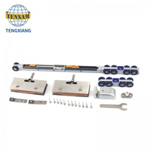 Treoir Treoir Accessories Treoir Rianú Crua-earraí Sleamhnáin Doras Sleamhnáin adhmaid le 8 roth