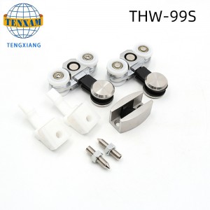 Táirgí Díolacháin Hot Crochta Rothaí Cruach dhosmálta Gloine Sleamhnáin Sleamhnáin Doras Rorser